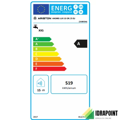 SCALDACQUA ANDRIS LUX 10 LT SOTTOLAVELLO GARANZIA 5 ANNI